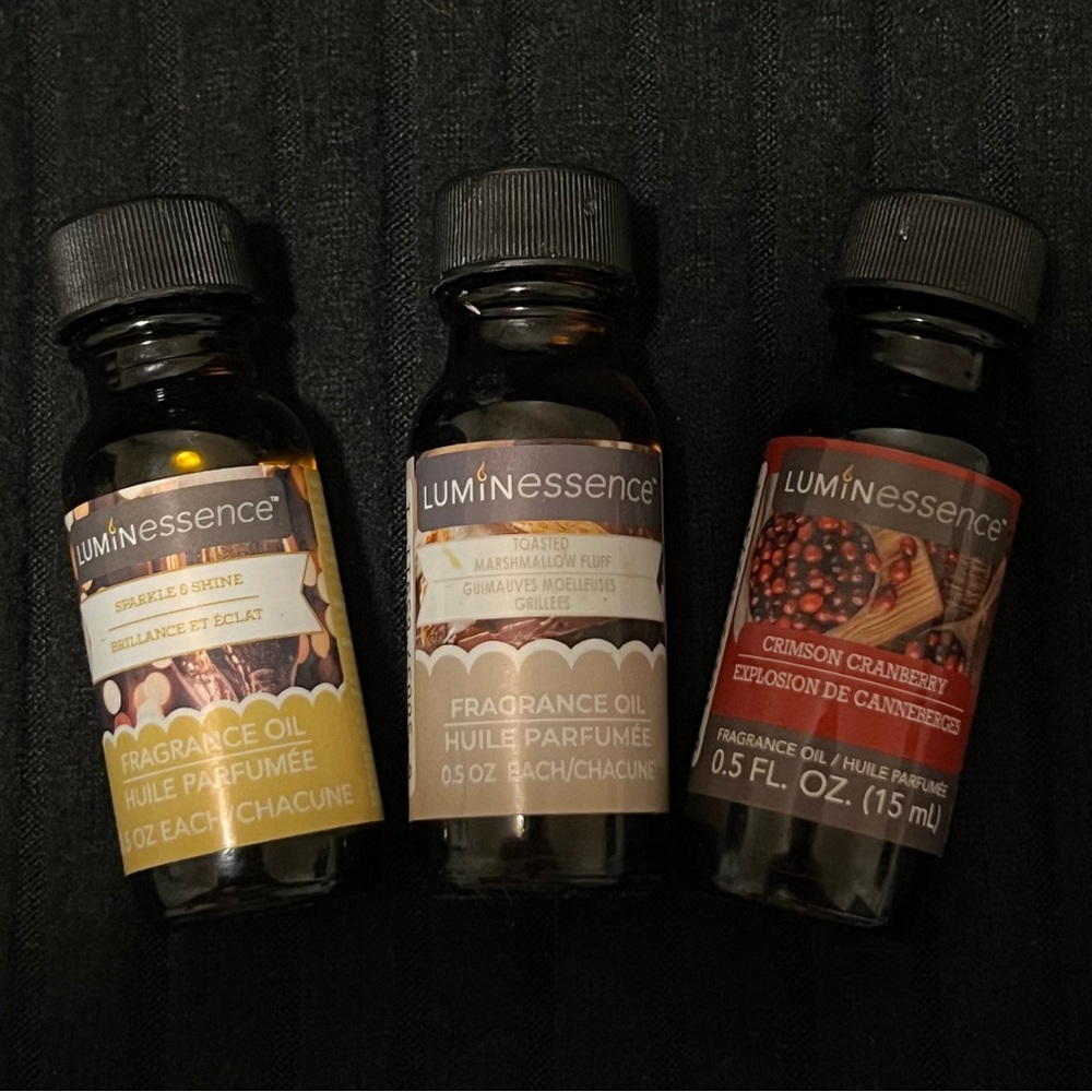 Set of 3 Luminessence Fragrance Oils - Holiday Scents